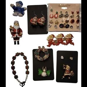 Christmas Jewelry Lot